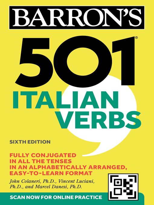 Title details for 501 Italian Verbs by John Colaneri - Available